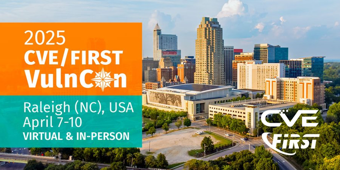 The CVE Program and FIRST are co-hosting "VulnCon 2025" at the McKimmon Center in Raleigh, North Carolina, USA, on April 7-10, 2025. 