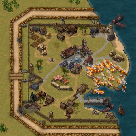 Town is now burning