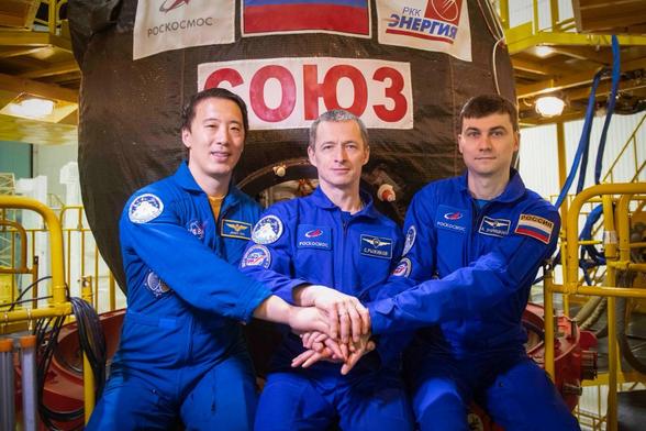 Soyuz MS-27 crew.
From left: Jonathan Kim, Sergej Ryzhikov and Alekej Zubritskiy