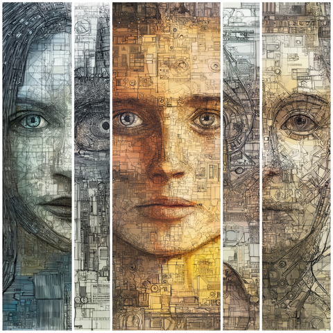 Midjourney Prompt: generative AI are strange and should not be trusted --style raw --profile anxa1np --v 7