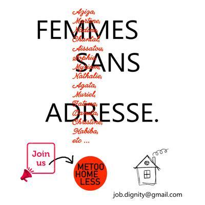 #metoohomeless #metoo #jobdignity #homeless #women #home #adress #femmessansadresse #8mars #march8 #8maart #brussel #brussels #bruxelles #grandhospice #JoinUs 