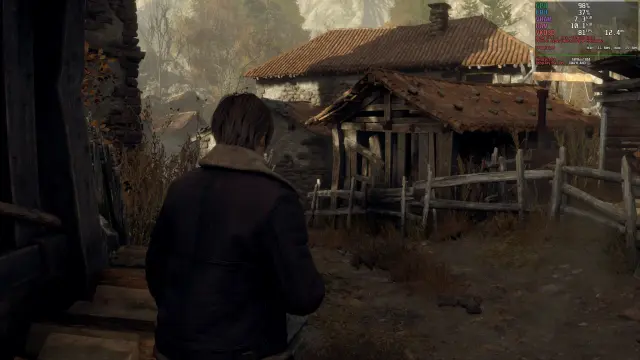 Resident Evil 4 remake ejecutado a 1440p en Linux.