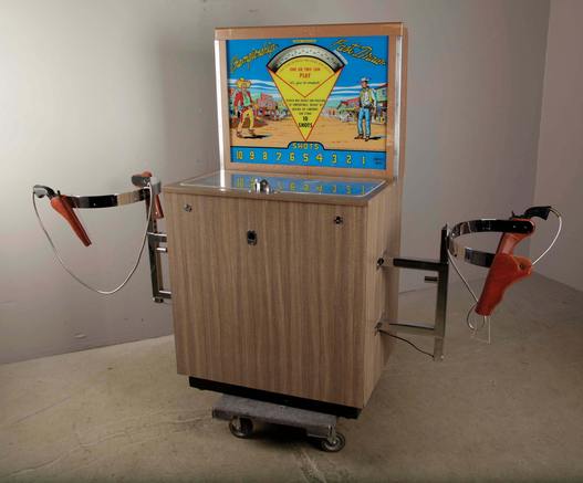 The Championship Fast Draw machine by Southland Engineering.

https://auctions.morphyauctions.com/lot-460629.aspx
