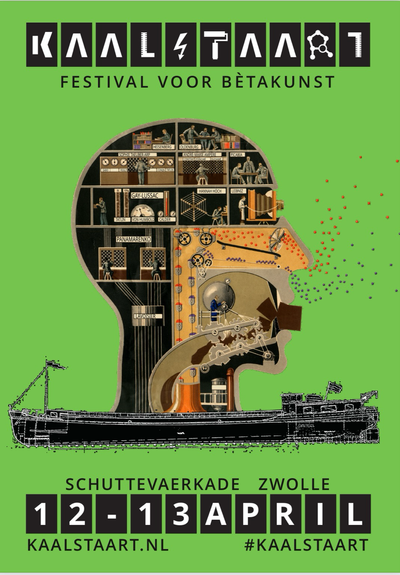 Flyer Kaalstaartfestival Zwolle 12/13 april. 