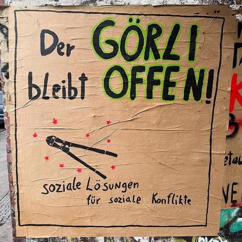 Der Görli bleibt offen! - soziale Lösungen für soziale Konflikte

2025

#görlizaunfrei #görlitzerpark #dergörlibleibtauf #görli #politicalposter #berlinposter