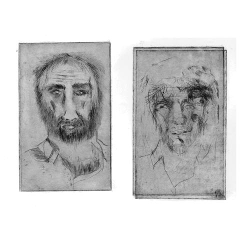 gravure du visage reconstruit a partir de plusieurs autres visages. 