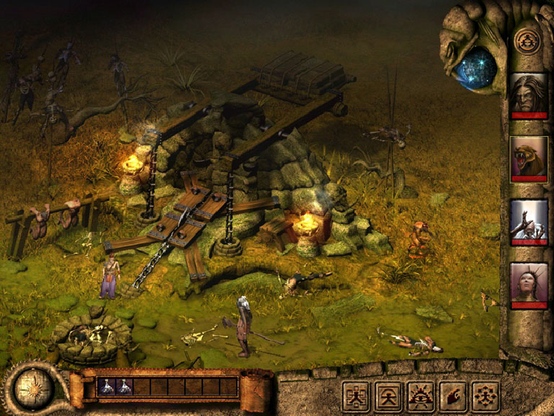 Capture d'écran du jeu Death Dealer (renommé Dark Khan plus tard) datant de 2000 et développé par Œil pour Œil