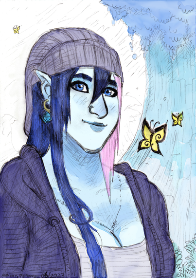 Mon heroine elfe Ily.