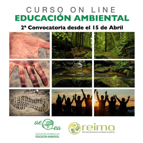 CURSO ONLINE EDUCACIÓN AMBIENTAL 2º Convocatorio desde el 15 de Abril (Asociación Española de Educación Ambiental y REIMA)