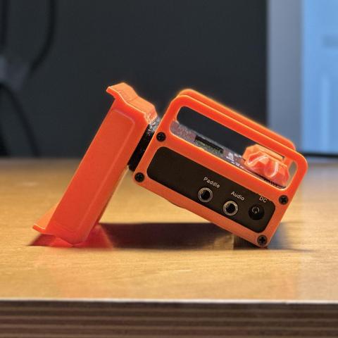 QRP Labs QMX with 3D Printed Addons (Side View)