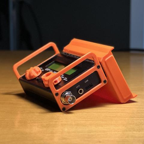 QRP Labs QMX with 3D Printed Addons (3/4 View other side)