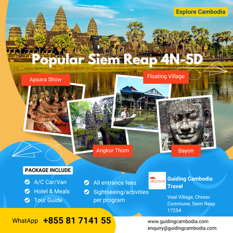 Popular Siem Reap Classic Tour 4 Nights / 5 Days