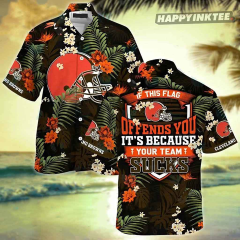 Cleveland Browns Vibrant Gift Hawaiian Shirt And Shorts