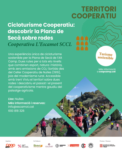 Cartell promocional de la ruta cicloturística