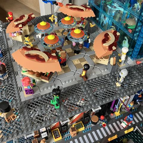Overview from the right side with walkways on three sides and the Fortrex Fish Tank on the fourth