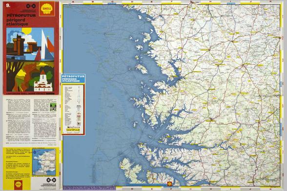 The Petrofuture of Perigord, France. Bordeaux and much of the coast are underwater with 66m sea level rise.