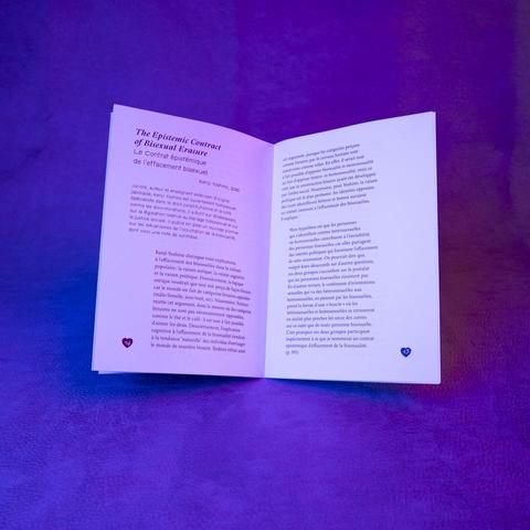 Le fanzine ouvert sur le texte : The Epistemic Contract of Bisexual Erasure_ (Le Contrat épistémique de l’effacement bisexuel) - Kenji Yoshino, 2000.