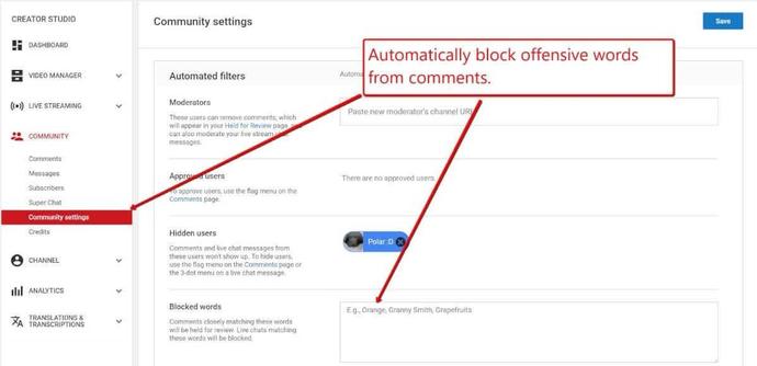 🛡️ Want to keep your YouTube comments clean? Learn how to block specific words and protect your channel from spam & toxicity in just a few steps! 🚫 #YouTubeTips