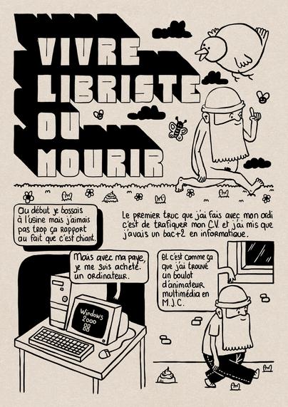 Bédé en 3 page qui dit que v'la comment c'est mieux l'open source