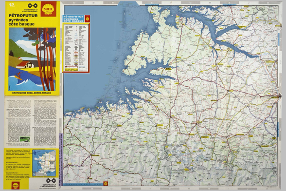 The Petrofuture of Côté Basque , France. much of the coast is underwater with 66m sea level rise.