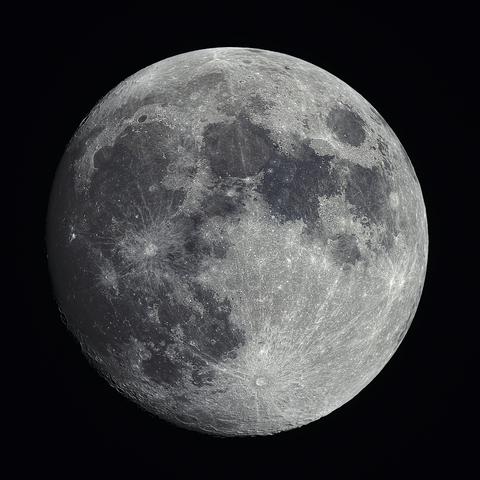 97% Waxing Gibbous moon. 