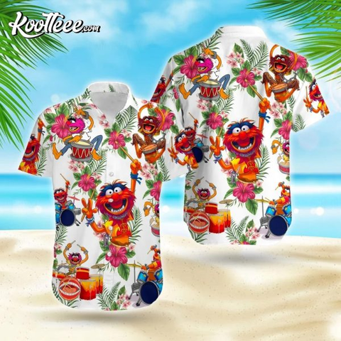 Cookie Monster Muppets Hawaiian Shirt
