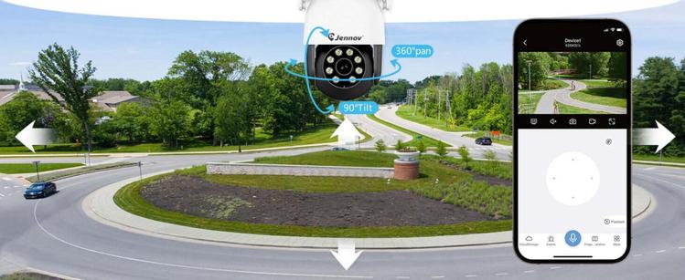 iufuture AI Security Camera with 360° auto-tracking & motion detection.