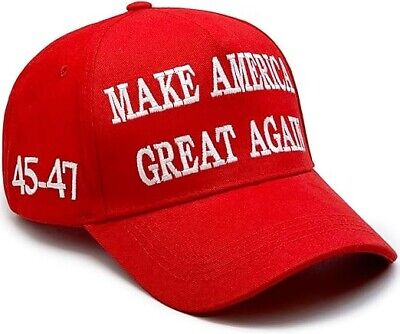 MAGA Hat, 45-47 Trump  2024 Hat Make America Great Again Slogan Baseball Cap