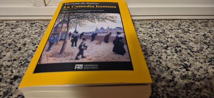 Cubierta de La Comedia Humana de Balzac, volumen IV editada por Hermida.