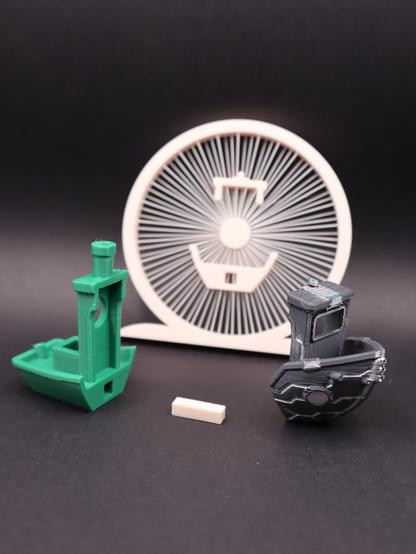 Benchy through time portal pieces
