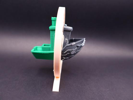 Benchy through time portal lateral view

