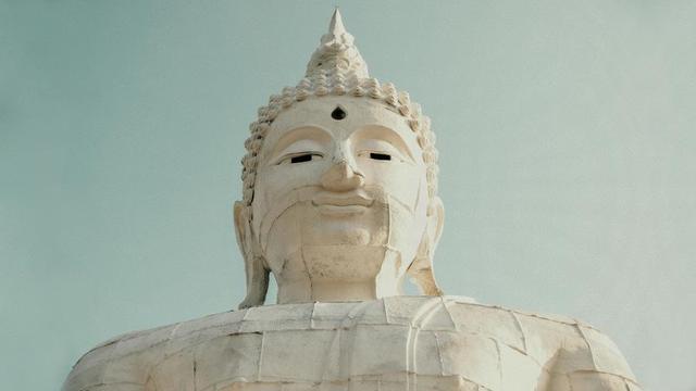 Bust of giant Buddha statue.