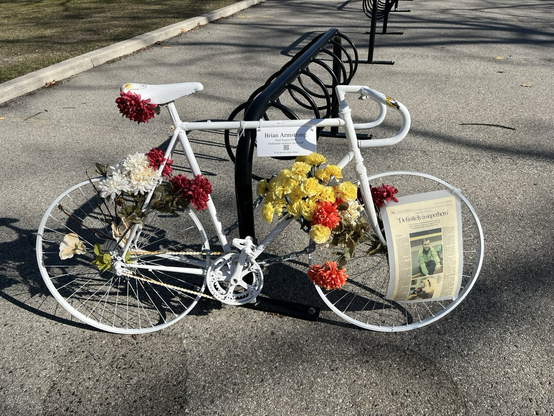 A ghost bike in High Park