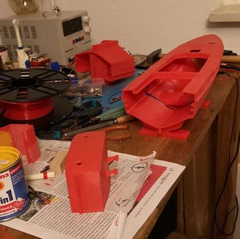 Modellrumpf 3d gedruckt