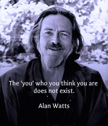 The 'you' who you think you are 
does not exist.

Alan Watts

(Image: b/w/ photo of AW in kimono)
