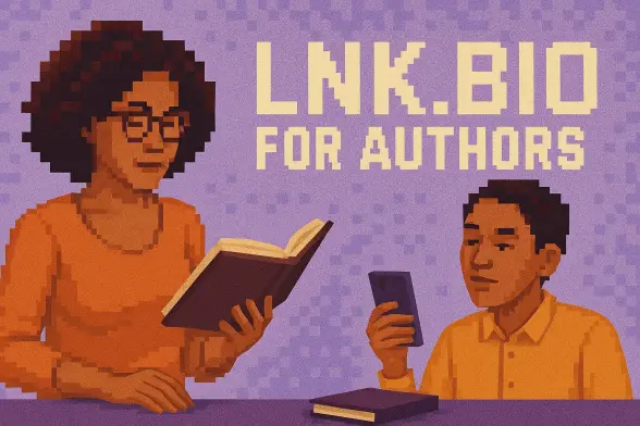 Book author using Lnk.Bio