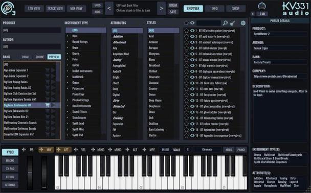 KV331 SynthMaster 3.2 preset preview