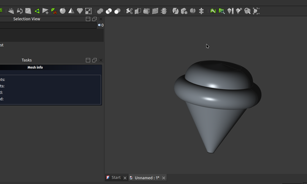 A superquick ballute design no real dimensions or science, just a balloon shape with a donut around it. 