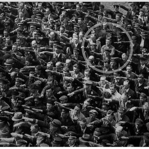 August Landmesser (German: [ ˈaʊ̯ɡʊst ˈlantˌmɛsɐ]; 24 May 1910 – 17 October 1944) is suggested to be the man appearing in a 1936 photograph conspicuously refusing to perform the Nazi salute.