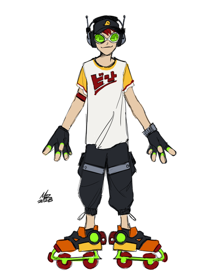 The concept sketch for Beat's redesign I did