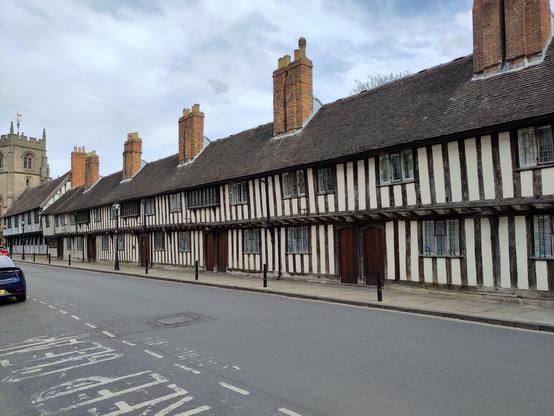 Almshouses in Stratford upon Avon.