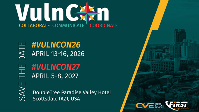 CVE/FIRST VulnCon:  Collaborate | Communicate | Coordinate