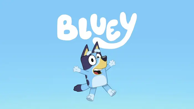 Bluey and her family engaging in imaginative play