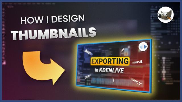 How I design my thumbnails using GIMP - Video tutorial thumbnail