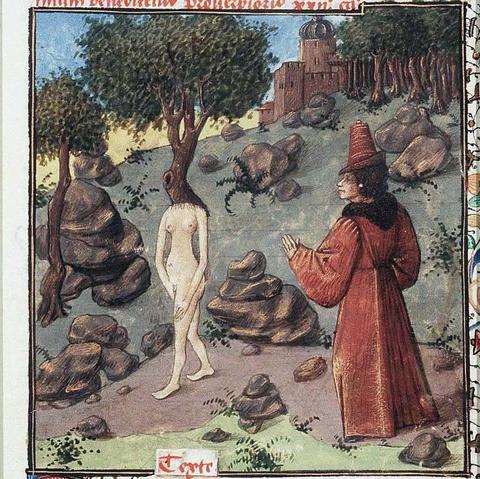 #Apollo, and #Daphne turned into a laurel tree. Christine de Pisan, L'Epistre d'Othea, Burgundy or Auvergne ca. 1450-1475. Den Haag, Koninklijke Bibliotheek, 74 G 27, fol. 83r.
#medieval #MedievalArt