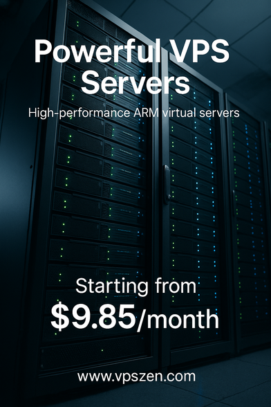 Powerful VPS Servers.
High performance ARM virtual servers starting from $9.85 a month.
www.vpszen.com