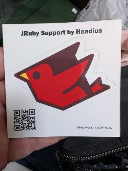 JRuby bird sticker