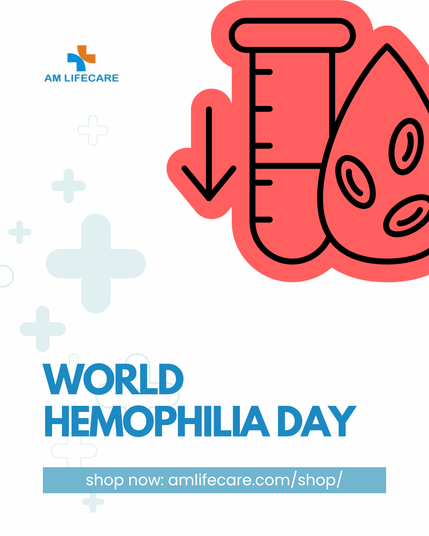 Today is World Hemophilia Day – a day to raise awareness about bleeding disorders. 
Many people live without knowing they have hemophilia or similar conditions. Early diagnosis, proper care, and informed choices can improve lives. Let’s spread awareness and support better health for all.

👉 Visit AM LifeCare for essential health monitoring and wellness tools: https://amlifecare.com/shop/

#AMLifeCare #WorldHemophiliaDay #BleedingDisordersAwareness #HealthAtHome #HomeHealthcare #HealthcareProducts #PersonalHealth #HomeHealthMonitoring