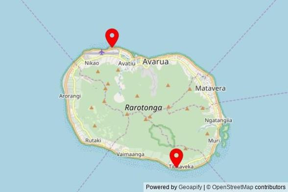 A map showing every place of worship we have visited so far in the Cook Islands including:
Celebration Church in Avarua
Titikaveka in Takitumu