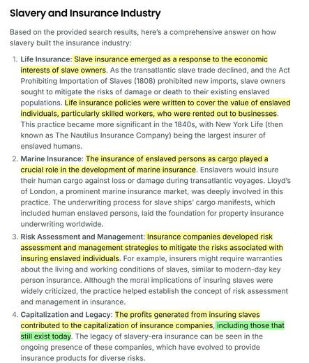 Slavery and the Insurance Industry